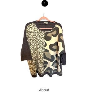 Oversized boutique top